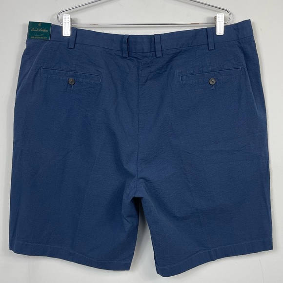 NWT Brooks Brothers Bermuda Shorts Seersucker Blue Men’s 44 Preppy 100064821 - Picture 5 of 15
